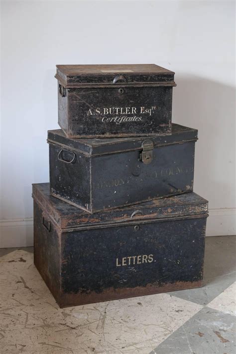 antique metal document box weight|Metal Document Box .